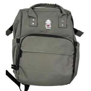 TS Babies Portable Baby Changing Station Diaper Bag Backpack Gray No Insert